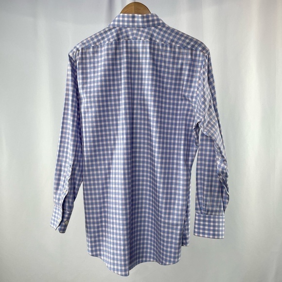 Brooks Brothers Regent Non Iron Cotton Long Sleeve Button Up‎ Shirt in Blue 15.5 - Picture 3 of 4